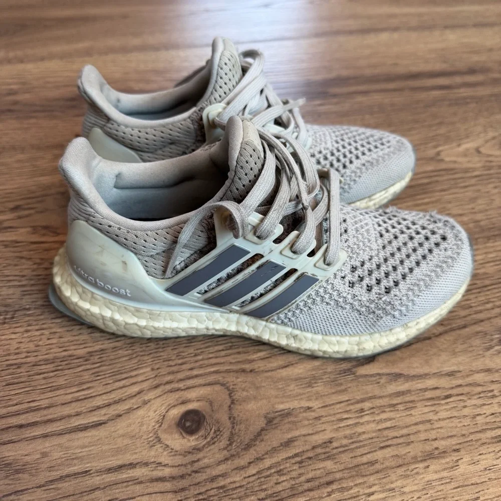 Grey Adidas Ultraboost 1.0 Youth 5